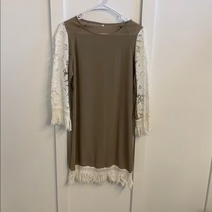 Tassel and lace dress